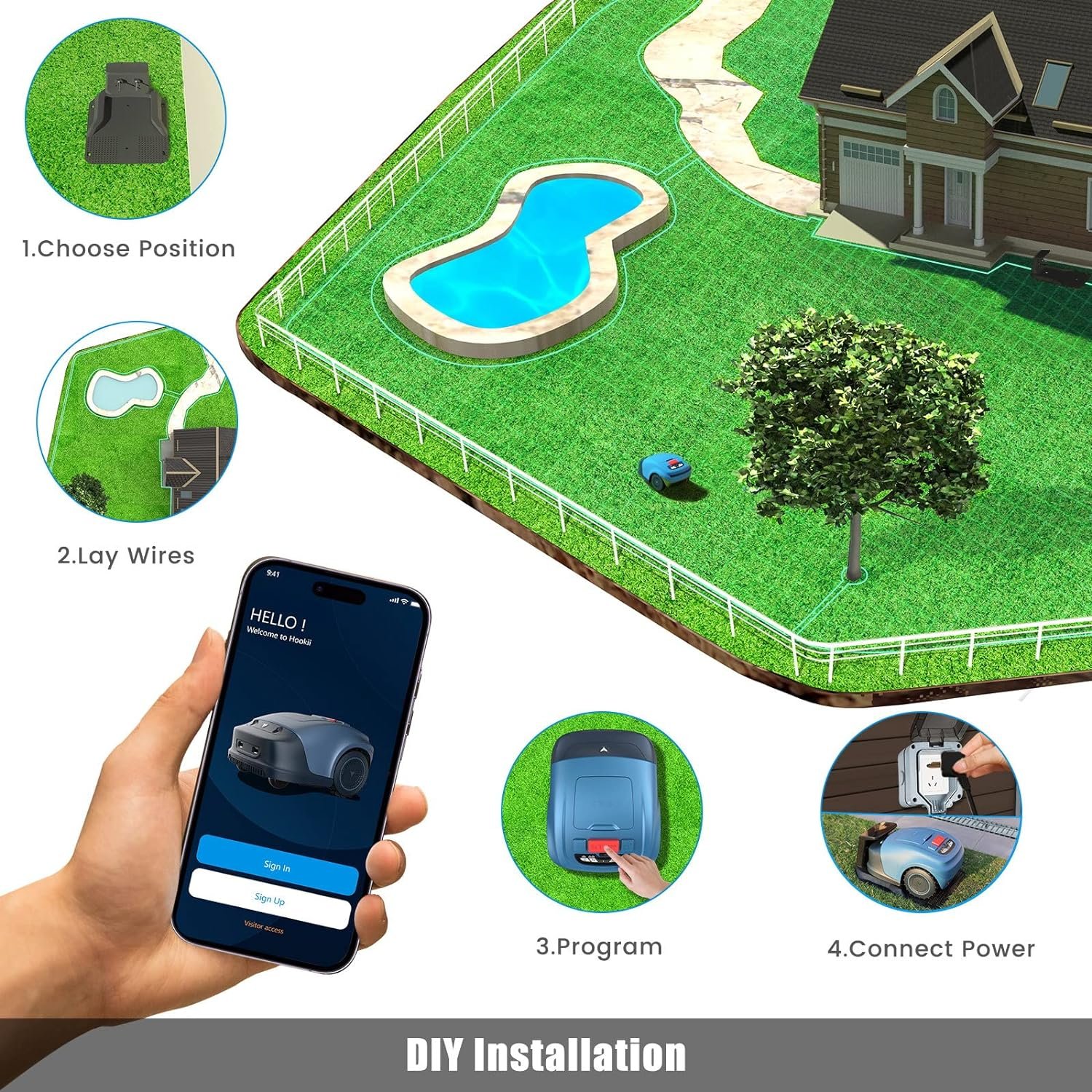 Robot Cortacésped para Jardines de hasta 1000 m²