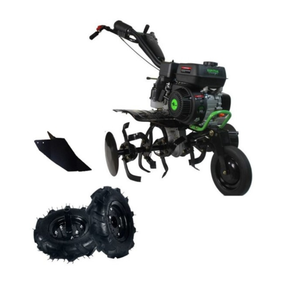 Motoazada profesional gasolina 208cc 7CV 90cm KAPOTHA con kit agrícola